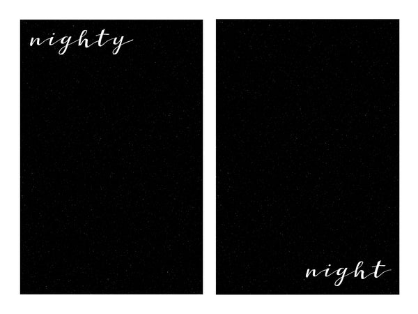 NIGHTY NIGHT Set of 2 Wall Art Printables